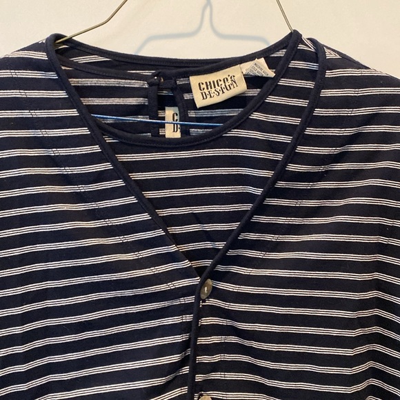 Chico’s Long Sleeve Button Up Shirt Set - Picture 2 of 7